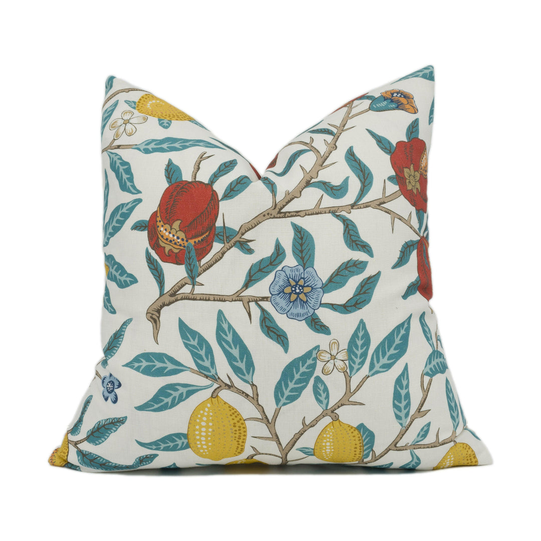 Sanderson Archive - Fruit - Paradise Blue - Classic William Morris Design Cushion Cover - Handmade Throw Pillow - Designer Home Décor.
