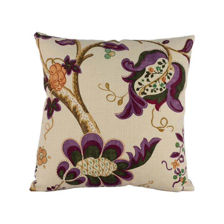 Sanderson - Roslyn - Emerald / Damson - Stunning Designer Cushion Cover Home Décor Throw Pillow.