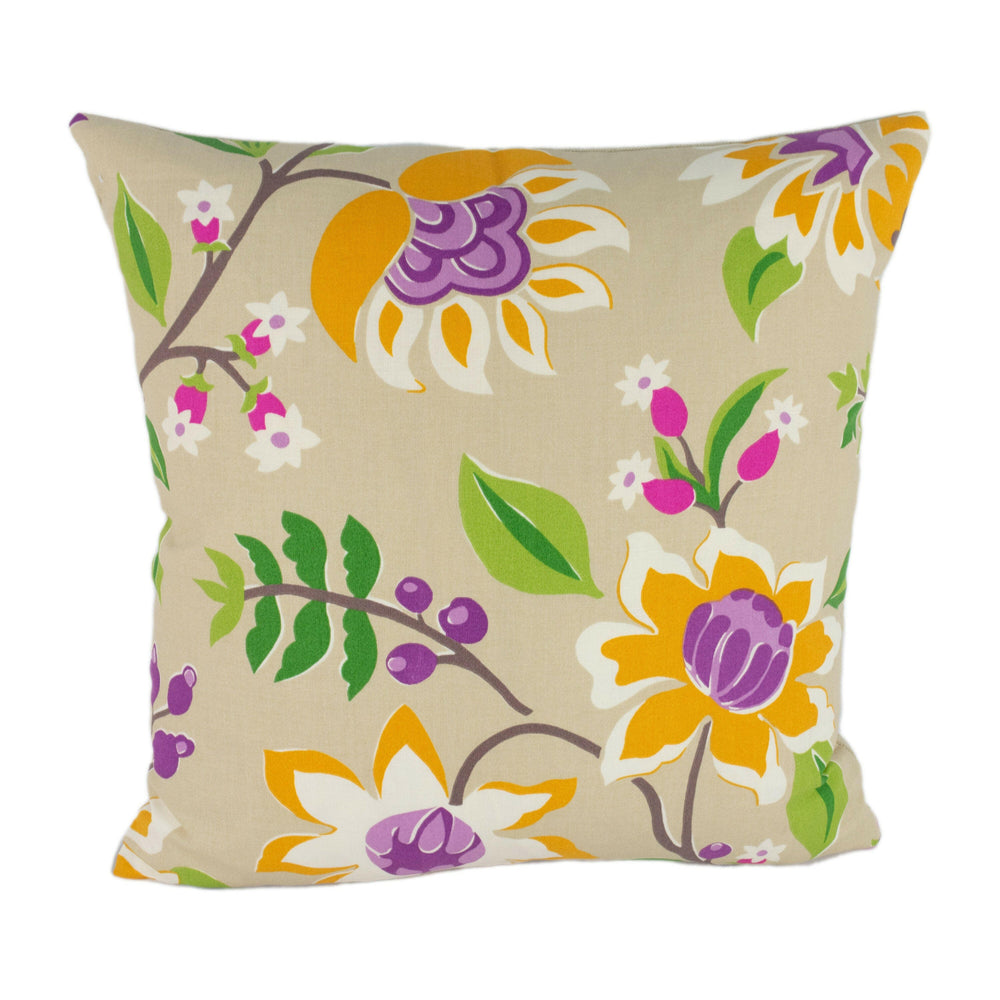 Sanderson - Myrtle - Berry / Multi - Cushion Cover Throw Pillow Designer Home Decor.