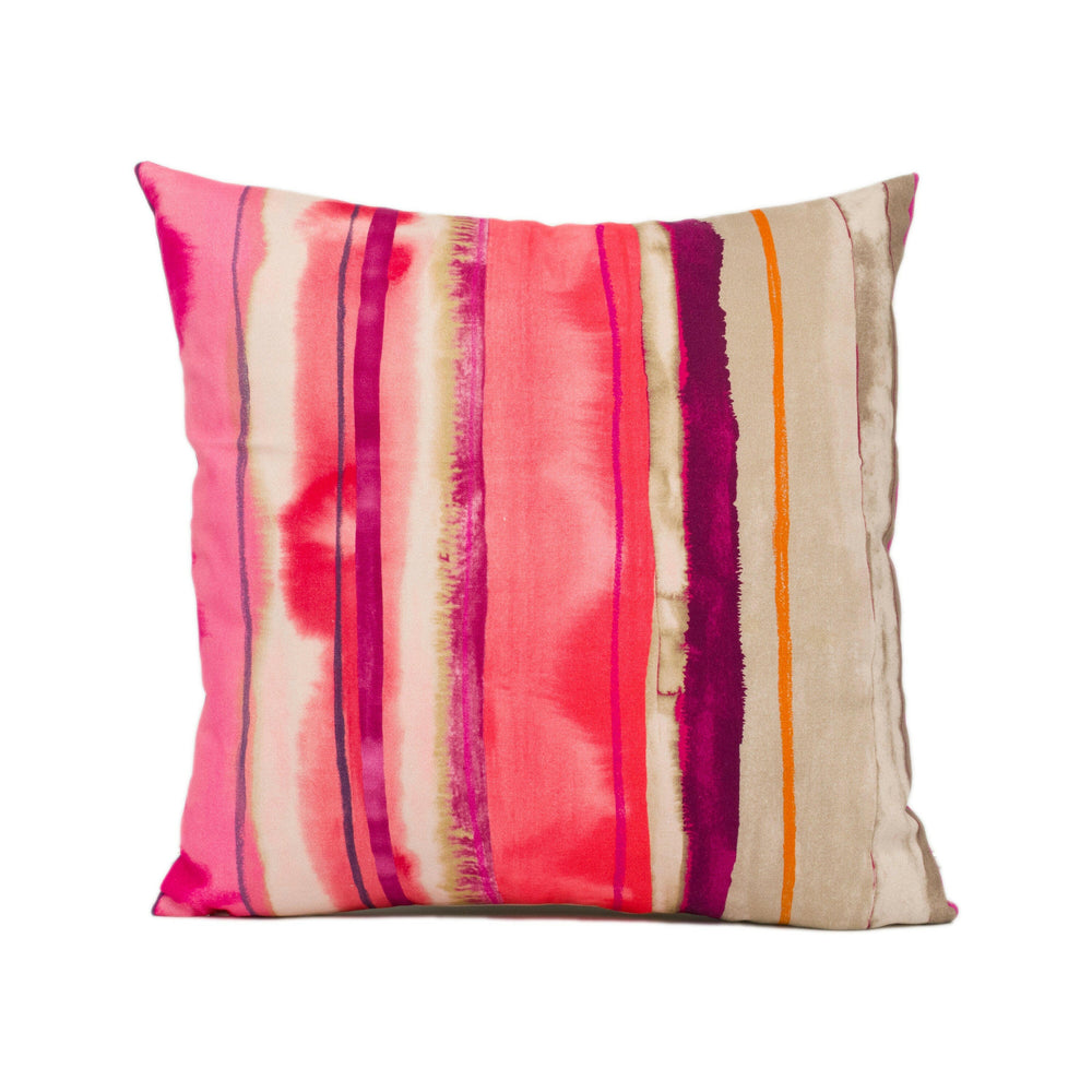Harlequin - Demeter Stripe - Hot Pink / Fuchsia / Shell - Stunning Modern Stripe Cushion Cover - Handmade Throw Pillow - Designer Home Décor.