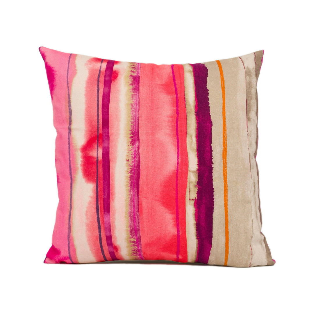 Harlequin - Demeter Stripe - Hot Pink / Fuchsia / Shell - Stunning Modern Stripe Cushion Cover - Handmade Throw Pillow - Designer Home Décor.