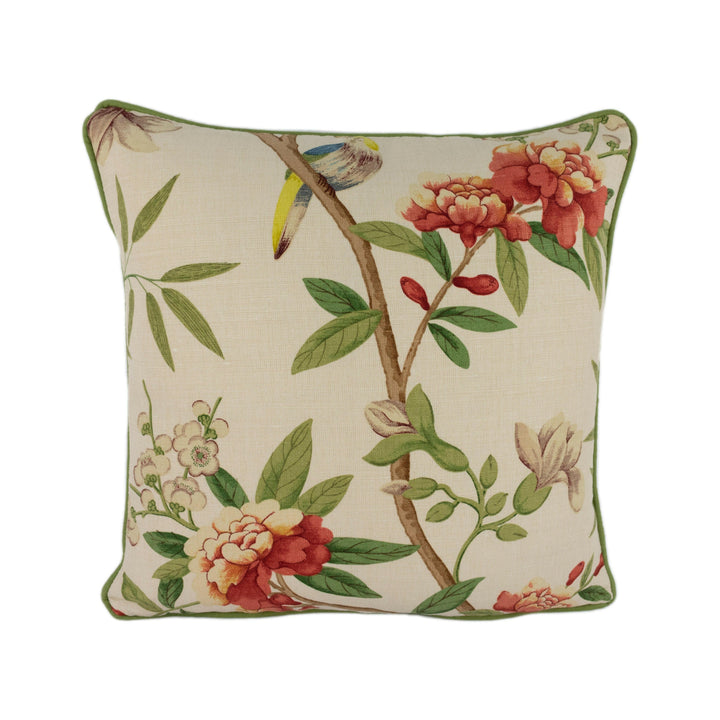 G.P. &amp; J. Baker - Peony and Blossom - Mauve / Aqua - Cushion Cover Pillow Throw Home Decor.