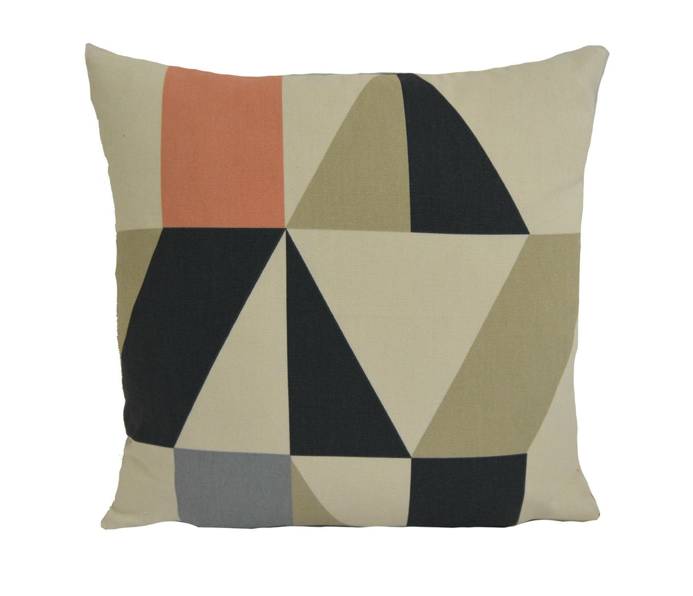 Scion - Nuevo - Grape / Blush / Indigo - Modern Patchwork Geometric Cushion Cover - Handmade Throw Pillow Designer Home Decor.