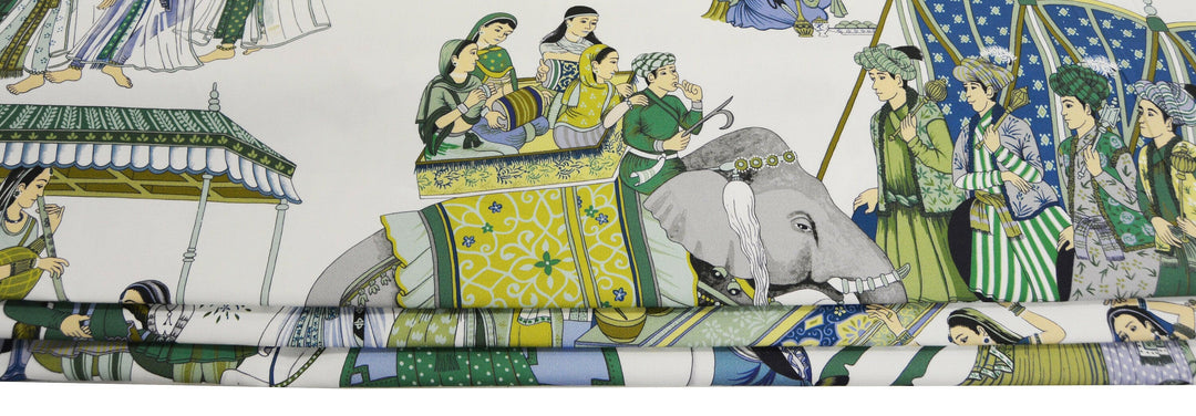 Manuel Canovas - Kalinda - Bleu de Prusse - Made To Measure Professionally Made Roman Blind.