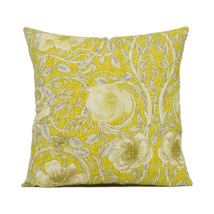 Fryetts - Ophelia - Ochre - Colourful Vintage Inspired Cushion Cover - Handmade Throw Pillow - Designer Home Décor.