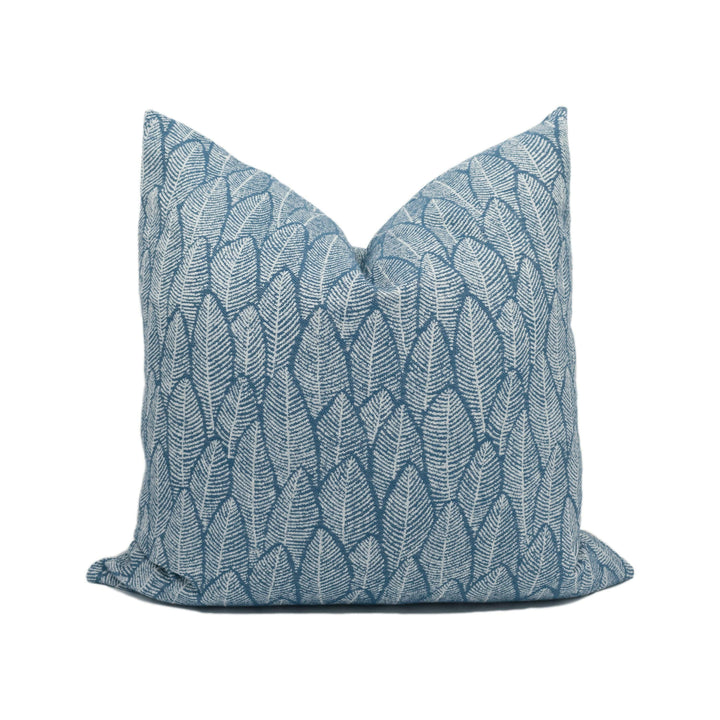 Prestigious Textiles - Mendes - Waterfall - Elegant Natural Inspired Intricate Leaf Designer Cushion Cover - Luxury Throw Pillow - Handmade.