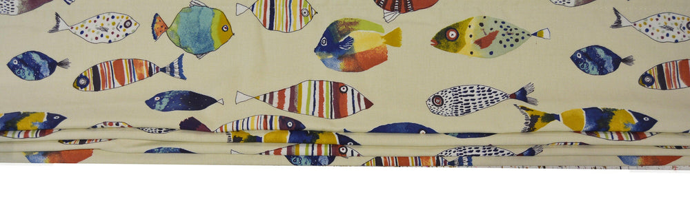 Prestigious Textiles - Gone Fishing - Tropical - Made To Measure Professionally Made Roman Blind.