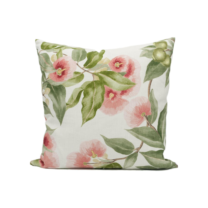 Thibaut - Camellia Garden - Coral - Beautiful English Trailing Floral Cushion Cover - Handmade Throw Pillow - Designer Home Décor.