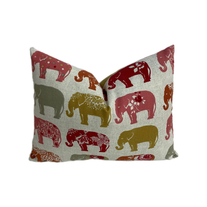 Clarke &amp; Clarke x Studio G - Elephants - Spice - Cushion Cover Pillow Throw Stunning Interior Design Home Decor