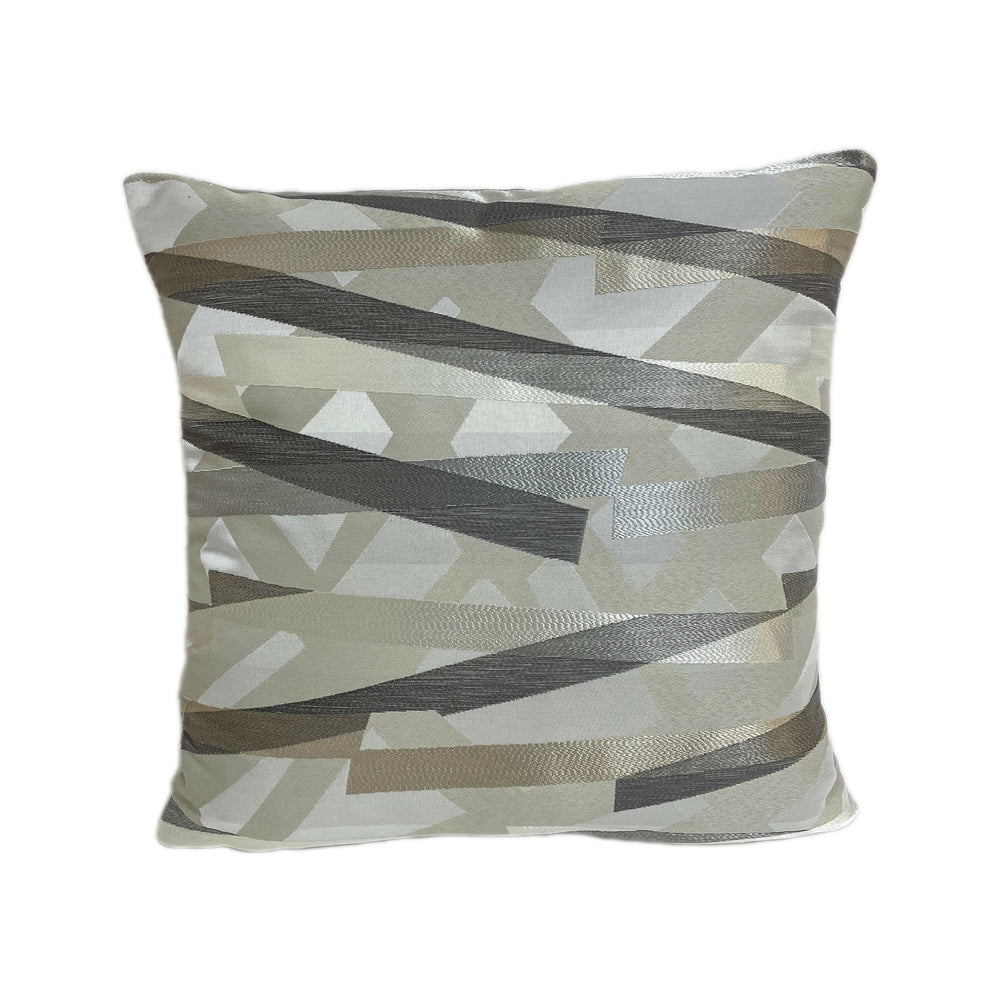 Harlequin - Diffinity - Oyster / Pumice - Stunning Woven Embroidered Effect Cushion Cover Throw Pillow Designer Home Decor.