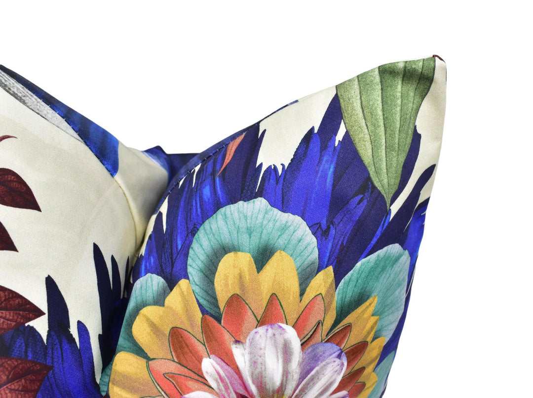 Designers Guild x Christian Lacroix - Atlantis - Aube - Dreamlike Abstract Floral Cushion Cover - Striking Botanical Pillow Cover Colourful.