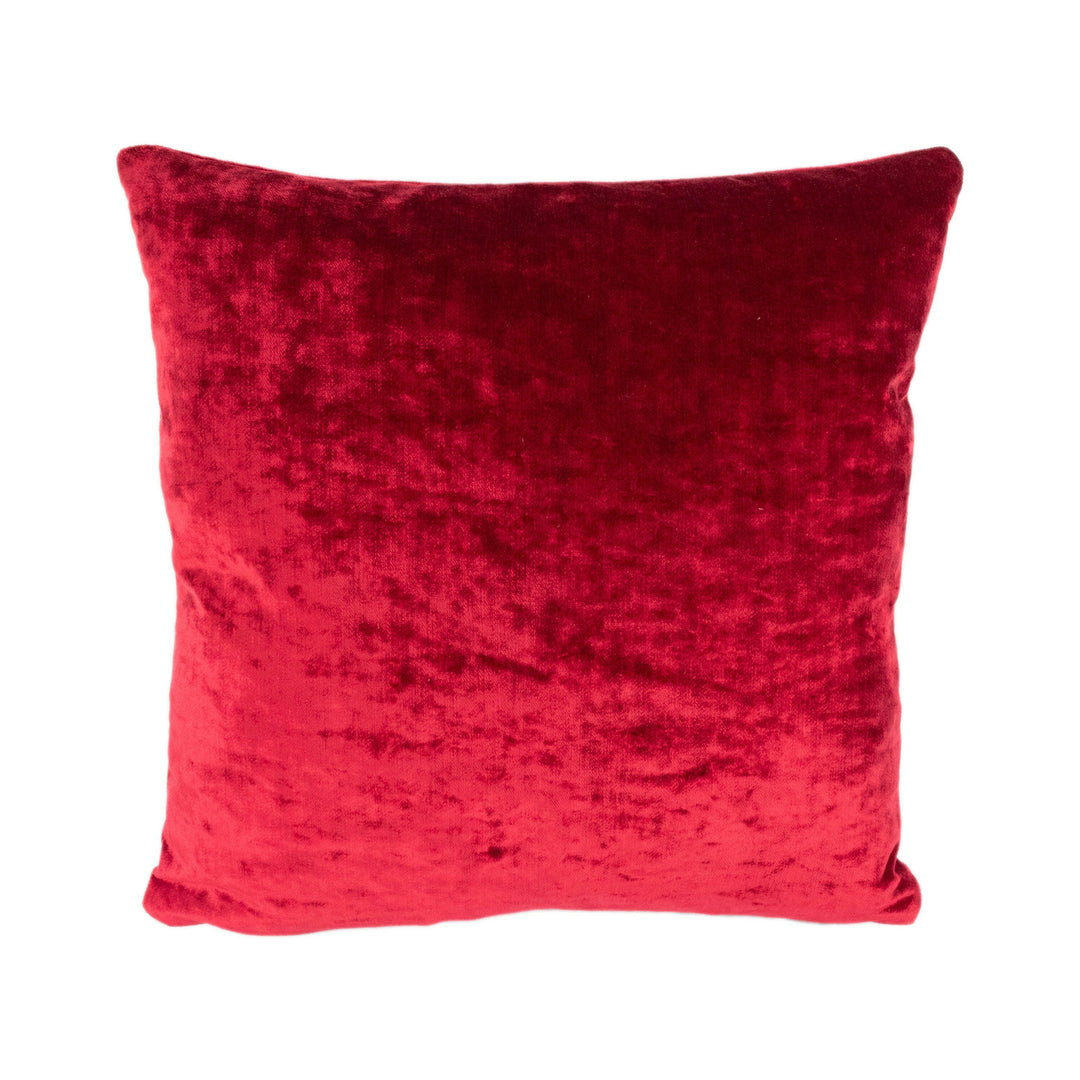 Stunning Red Designer Crushed Velvet Cushion Cover Home Decor Throw Pillow.