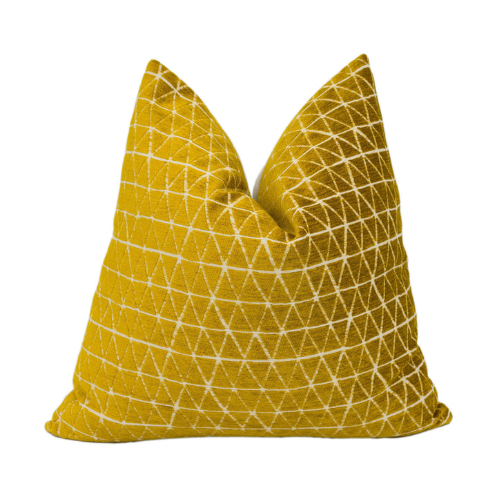 Scion - Miyu - Ochre / Jasmine - Stunning Modern Cushion Cover Soft Handmade Throw Pillow Designer Home Décor.