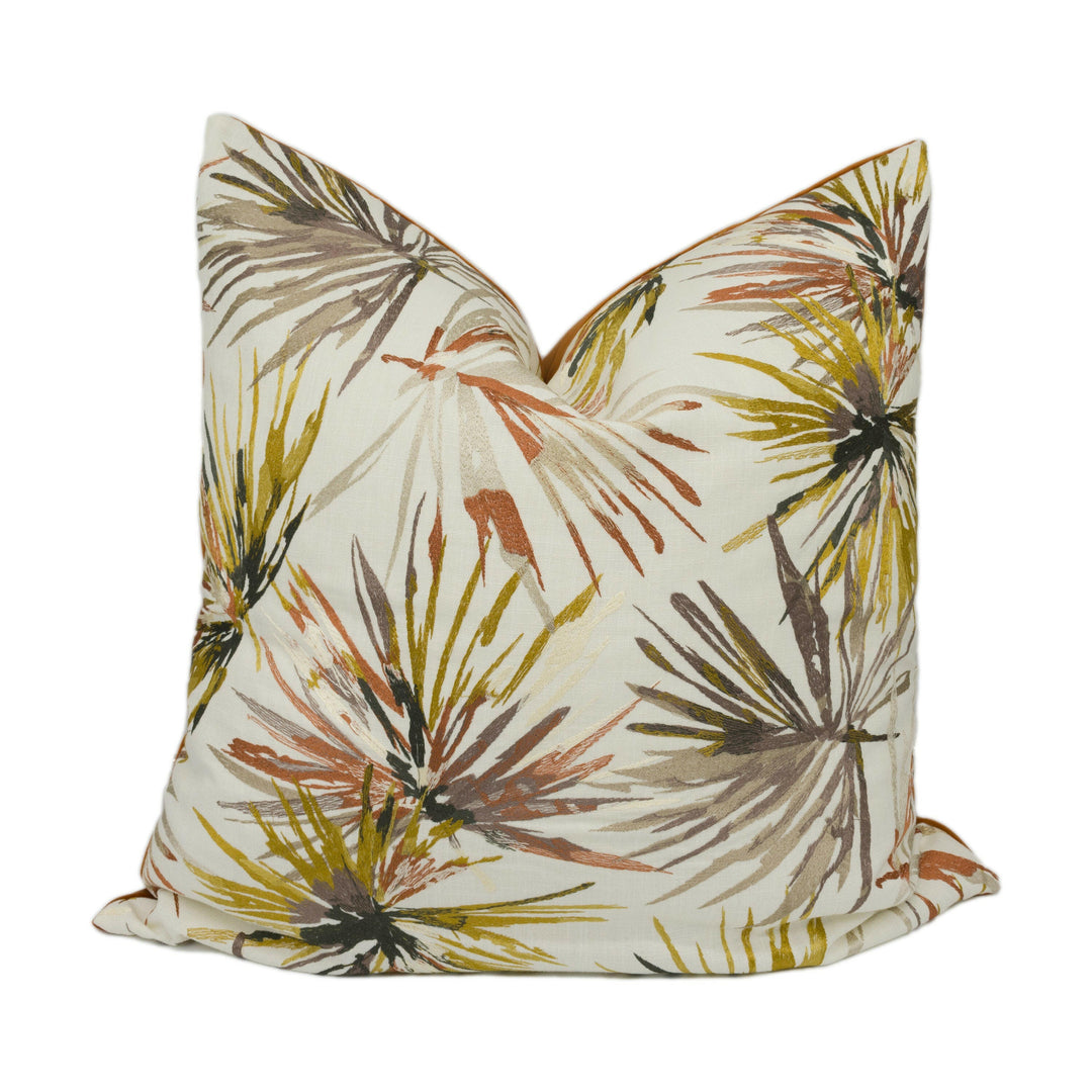 Harlequin - Aucuba - Paprika / Ochre - Stunning Embroidered Cushion Cover Throw Pillow Designer Home Decor.