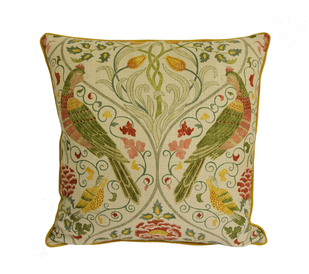 William Morris - Seasons by May - Linen - Cushion Cover Throw Pillow Designer Home Decor.
