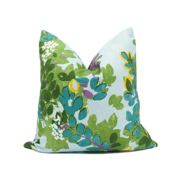 Thibaut - Central Park - Sky Blue - Mesmerizing 1930's New York Tree Canopy Designer Cushion Cover - Luxury Throw Pillow - Handmade Home.