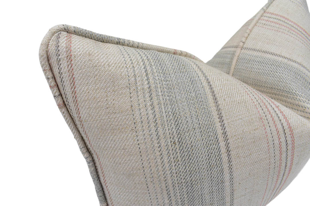 a close up of a pillow on a white background