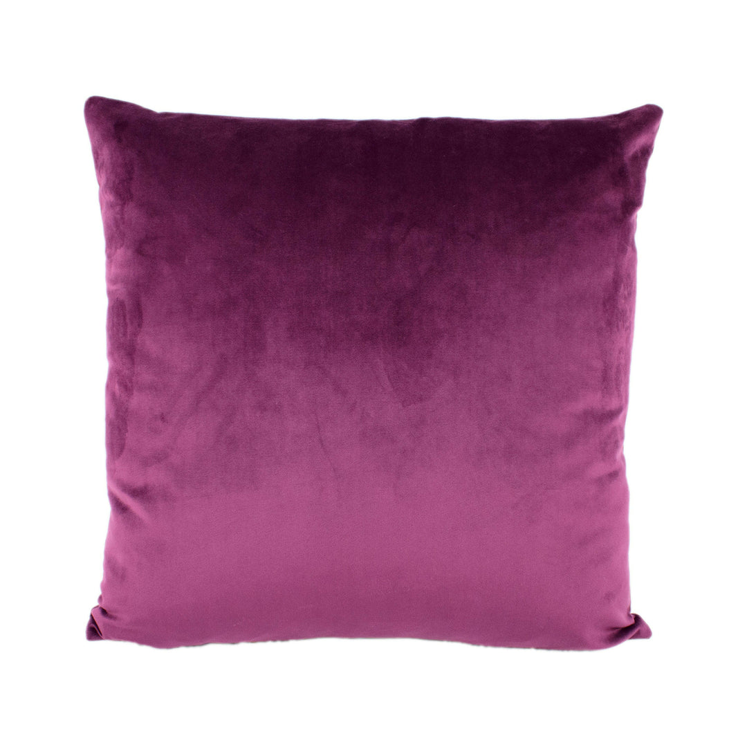 Stunning Damson Purple Designer Velvet Cushion Cover - Handmade Throw Pillow Designer Home Decor.