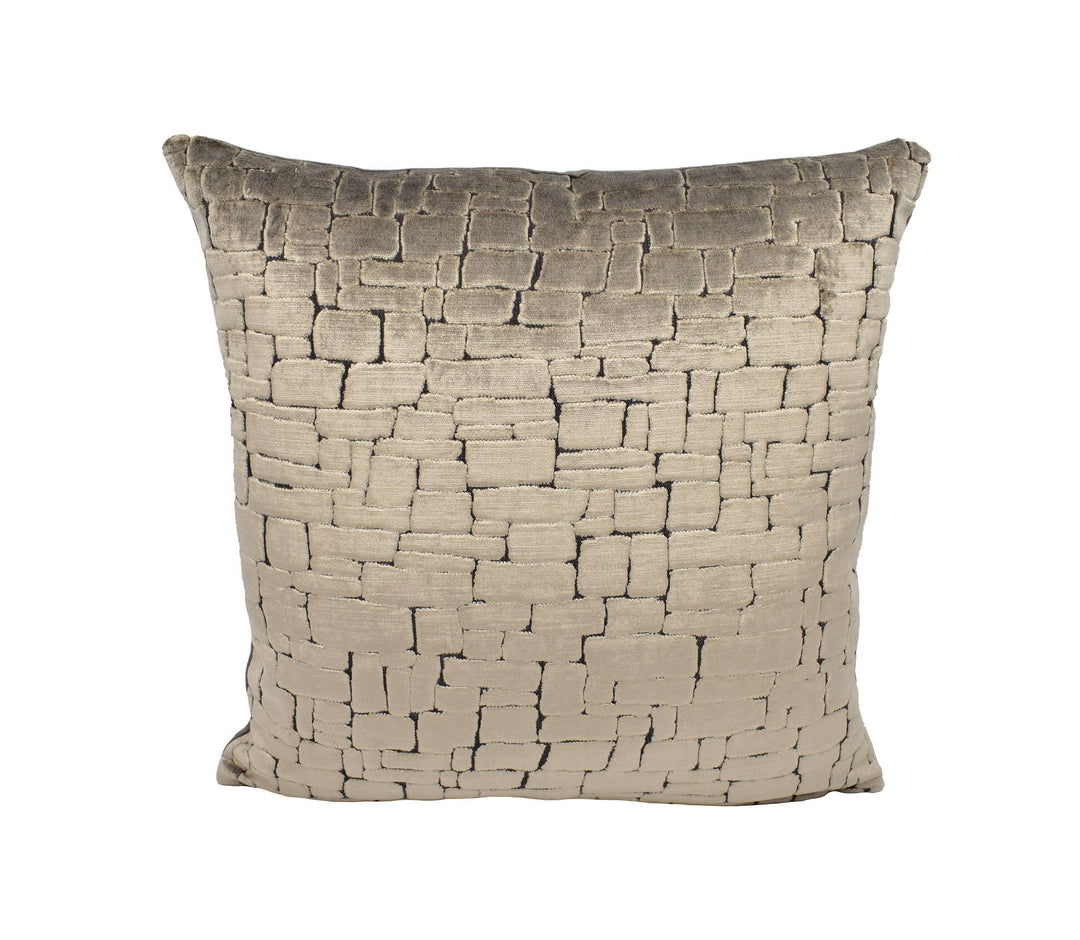 Harlequin - Ascent - Cappuccino and Chocolate - Stunning Cut Velvet Cushion Cover Throw Pillow Designer Home Decor.