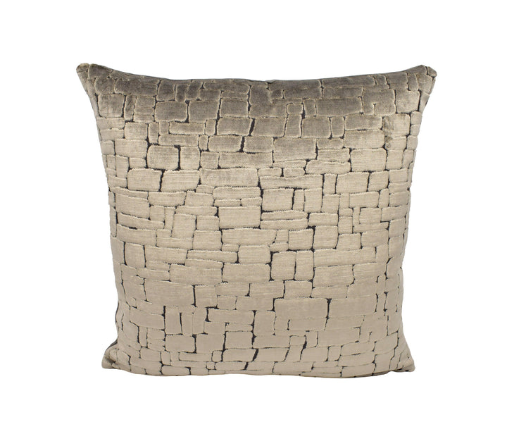 Harlequin - Ascent - Cappuccino and Chocolate - Stunning Cut Velvet Cushion Cover Throw Pillow Designer Home Decor.