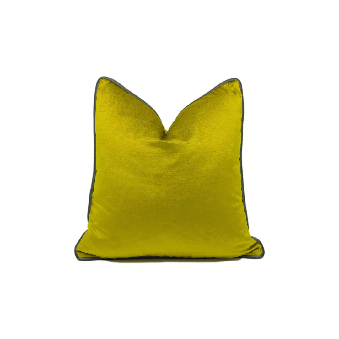 Designer Velvet Chenille Stunning Lime Cushion Cover Throw Pillow Designer Home Decor.