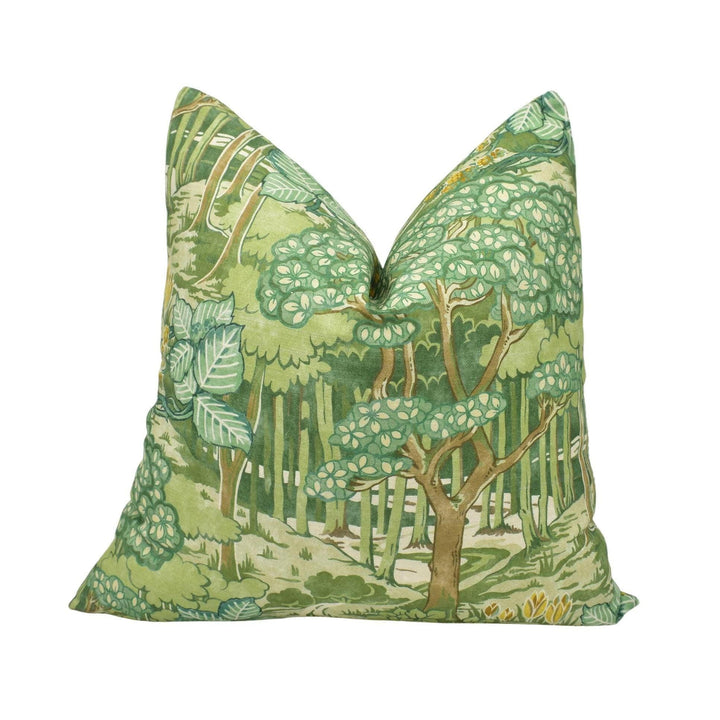 GP & J Baker - Ruskin - Green - Soft Charming Woodland Fauna Designer Cushion Cover - Luxury Throw Pillow - Handmade Home Décor - Scatter.