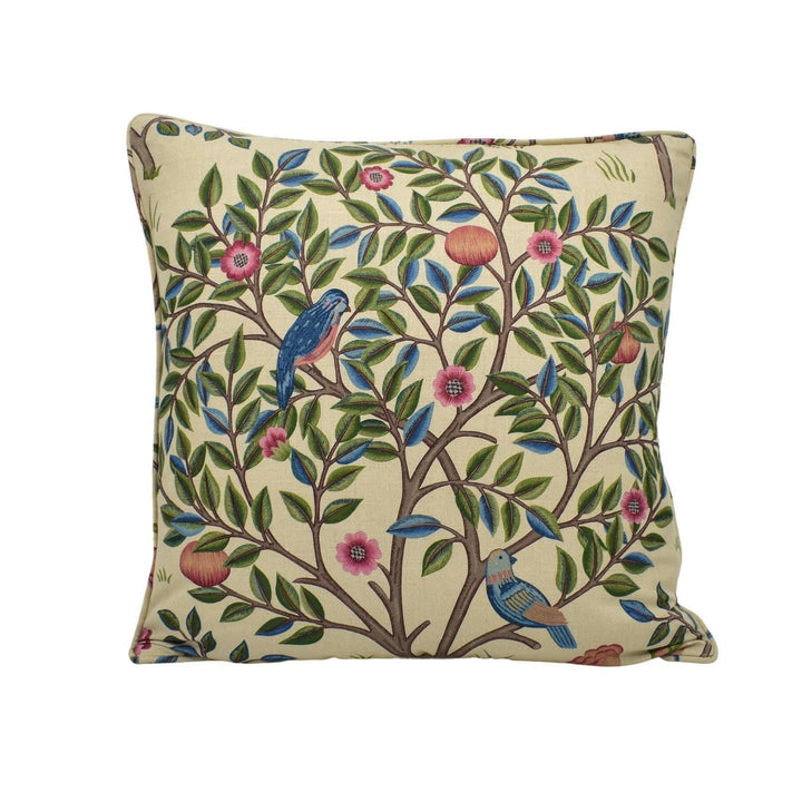 William Morris - Kelmscott Tree - Woad / Wine - Beautiful Heritage Classic English Designer Cushion Cover - Luxury Handmade Throw Pillow.