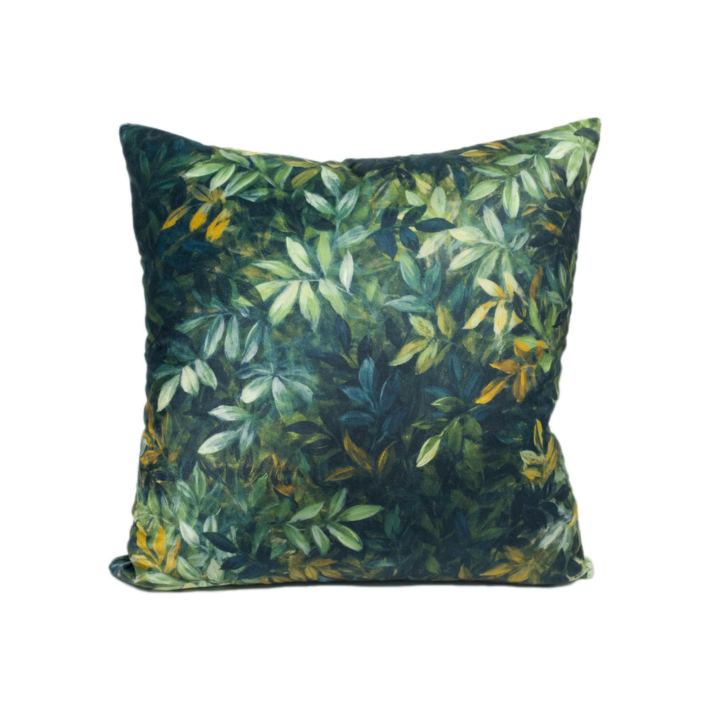 Clarke and Clarke - Congo - Forest Velvet - Dramatic Tropical Rainforest Designer Cushion Cover - Luxury Throw Pillow - Handmade Home Décor.