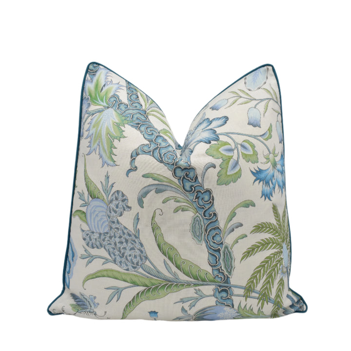 Cowtan & Tout – Arabella – Sky & Fern – Cushion Cover – Luminous Floral Elegance