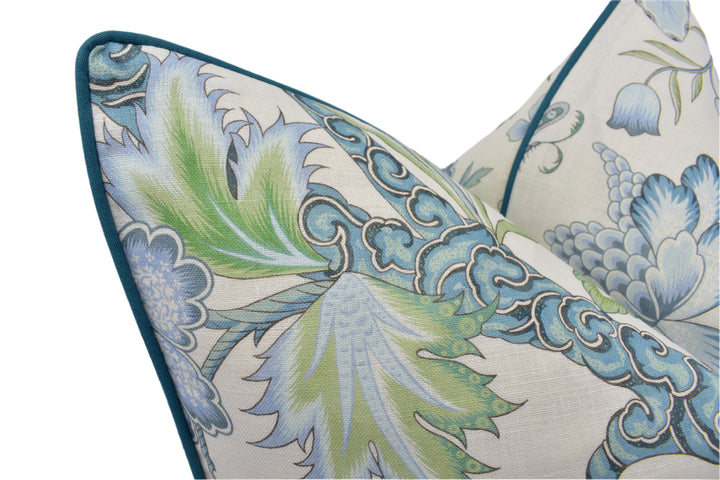 Cowtan & Tout – Arabella – Sky & Fern – Cushion Cover – Luminous Floral Elegance
