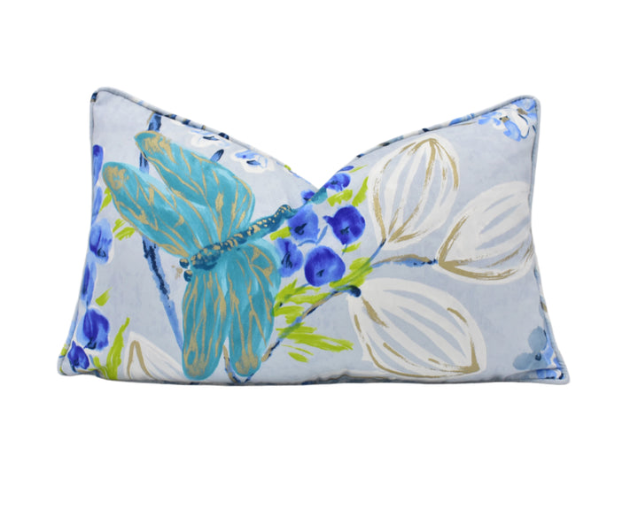 Designers Guild - Kimono Blossom - Delft - Stunning Metallic Effect Cushion Cover Throw Pillow Handmade Designer Home Decor