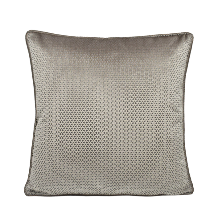 Clarke &amp; Clarke – Loreto – Taupe – Cushion Cover – Diamond Pattern Velvet