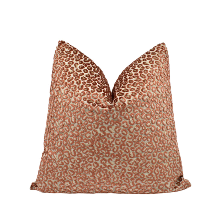 Colefax & Fowler – Wilde – Russet – Cushion Cover – Rich Velvet Animal-Spot