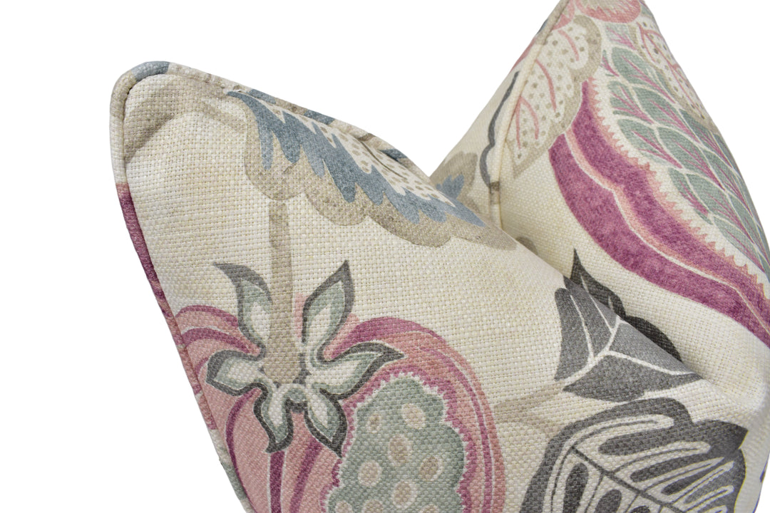Sanderson – Cantaloupe – Blush/Dove – Cushion Cover – Serene Botanical Statement