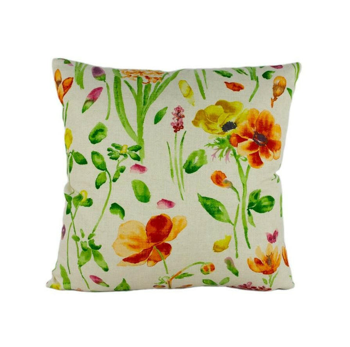Sanderson - Spring Flowers - Wine / Paprika - Stunning Traditional Floral Designer Cushion Cover - Luxury Throw Pillow - Handmade Home Decor.