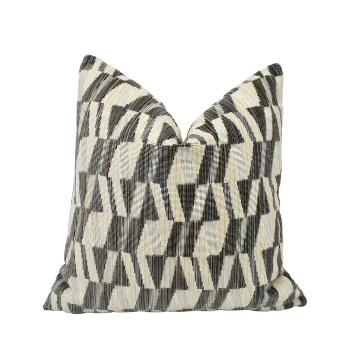 Thibaut - Bossa Nova Velvet - Charcoal - Ultra Luxurious Geometric Épinglé Velvet Designer  Cushion Cover - Luxury Throw Pillow - Handmade.