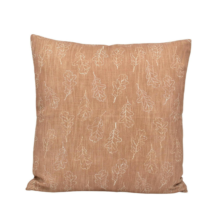 Andrew Martin - Noble Oak - Autumn - Rustic Elegant Oak Leaf Sketch Designer Cushion Cover - Luxury Throw Pillow - Handmade Home Decor.