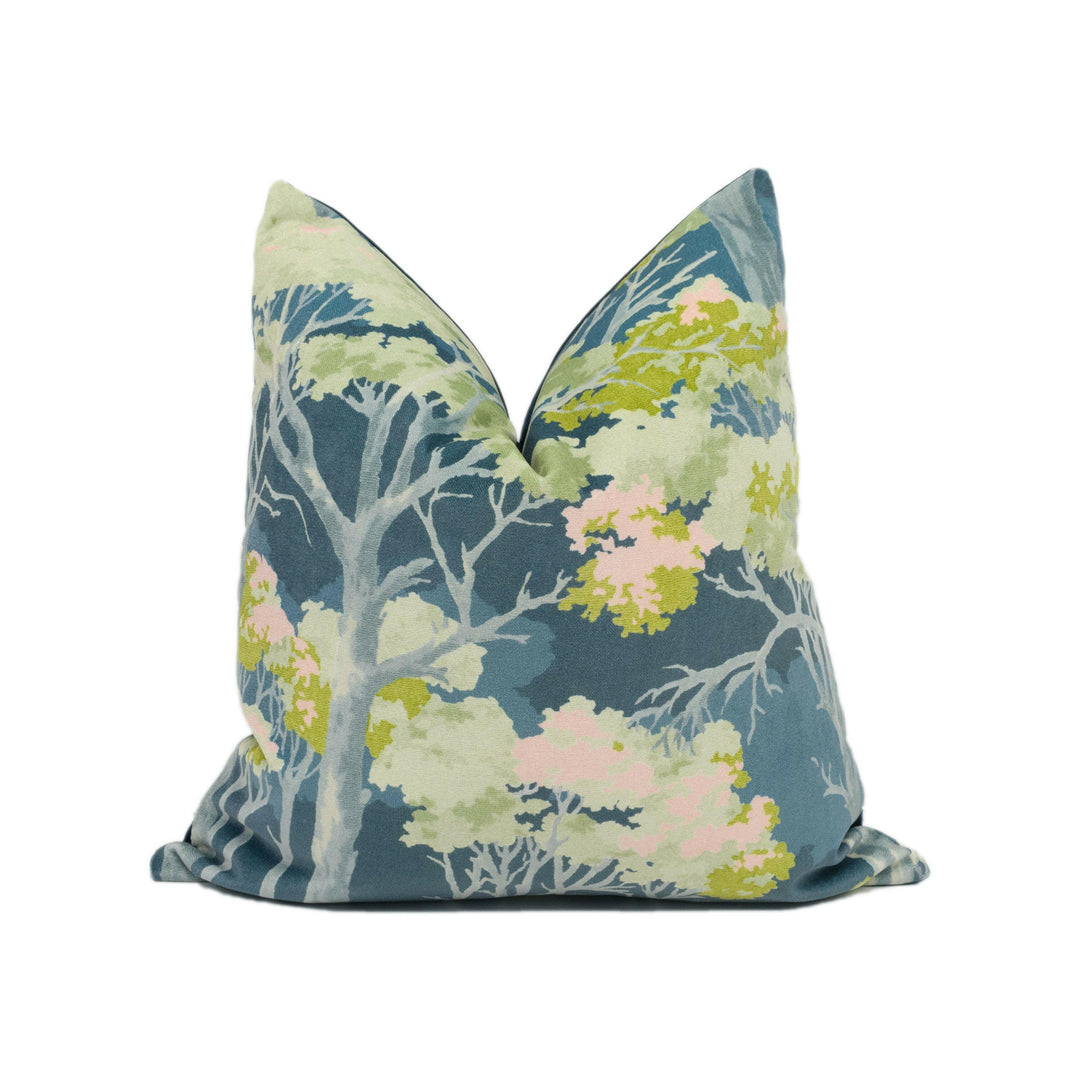 Linwood - Arboreal - Dusk - 1940's Inspired Trees and Foliage Cushion Cover - Handmade Throw Pillow - Designer Home Décor.