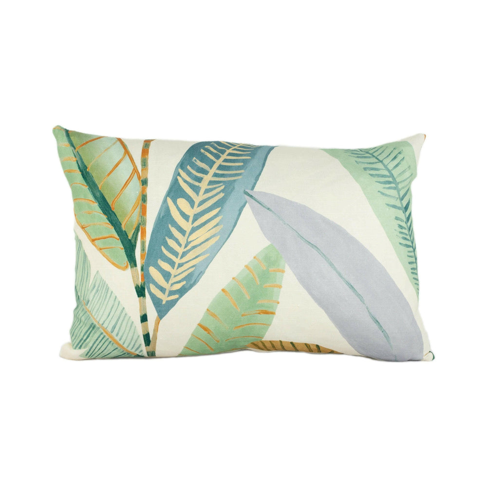 Scion - Hikkaduwa - Spiced Pear  - Painterly Sri Lankan Banana Leaves Cushion Cover - Handmade Throw Pillow - Designer Home Decor.