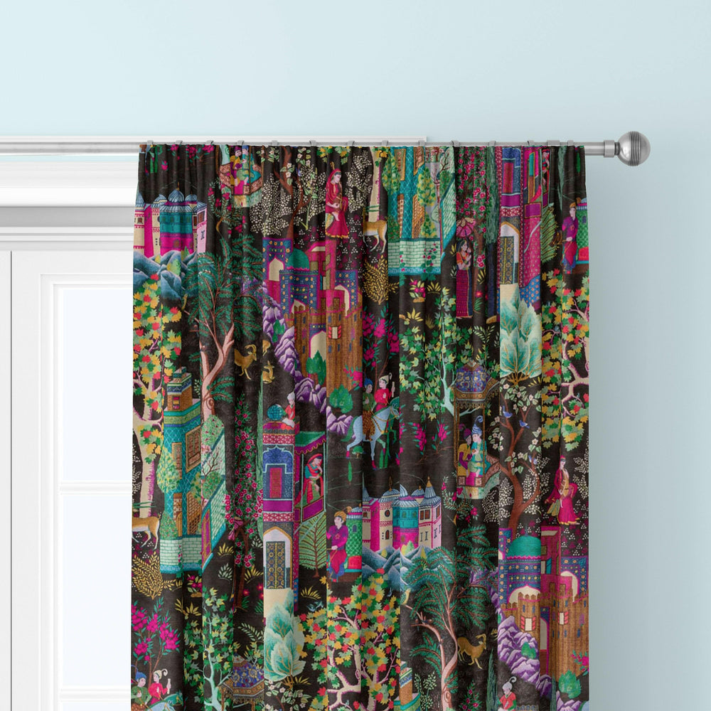 Manuel Canovas Leyla Velours Brun Curtains Made to Measure Drapes Designer Home Decor.