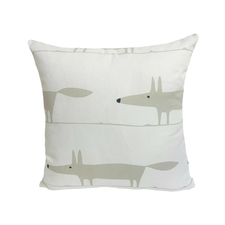 Scion - Midi Fox - Snow - Cushion Cover Throw Pillow Designer Home Decor.