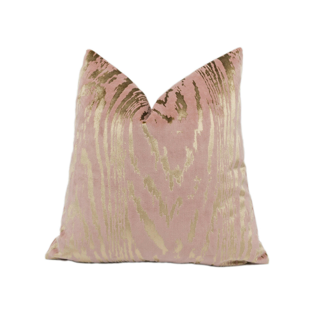 Kai - Marva - Rose - Glamorous Velvet Animal Print Cushion Cover Designer Throw Pillow Handmade Home Decor.