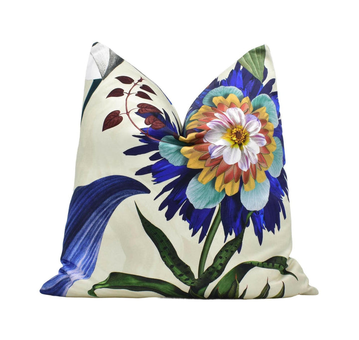 Designers Guild x Christian Lacroix - Atlantis - Aube - Dreamlike Abstract Floral Cushion Cover - Striking Botanical Pillow Cover Colourful.