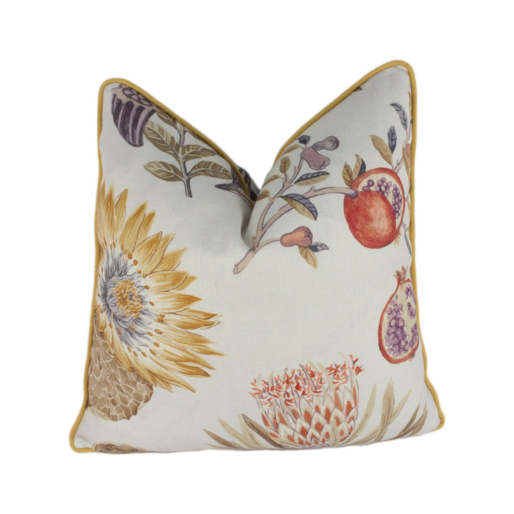Sanderson - Lily Bank - Sepia / Multi - Cushion Cover Throw Pillow Designer Home Decor.
