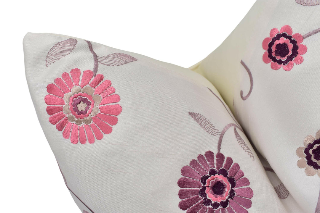 Prestigious Textiles - Maggiore - Blossom - Cute Embroidered Floral Designer Cushion Cover - Luxury Throw Pillow - Handmade Home Decor.
