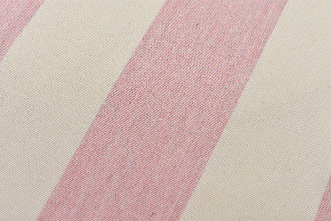 Ian Mankin – Devon Stripe – Pink – Designer Cotton Stripe Cushion Cover