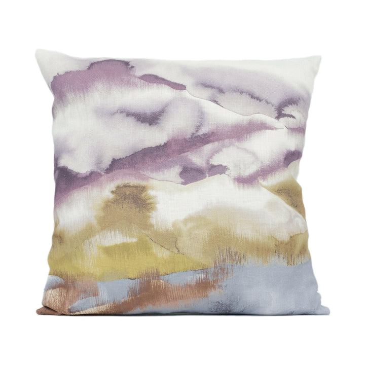 Harlequin - Kailani - Mandarin / Fig - Stunning Snowy Mountain Landscape Handmade Cushion Cover Throw Pillow Designer Home Décor.