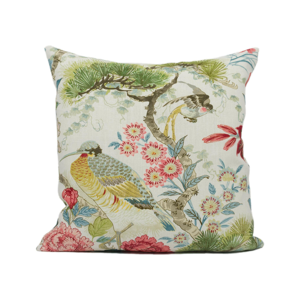Scalamandre - Shenyang - Bloom - Timeless Traditional Chinoiserie Designer Cushion Cover - Handmade Throw Pillow Luxury Home Décor.