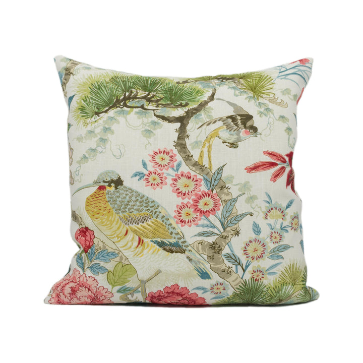 Scalamandre - Shenyang - Bloom - Timeless Traditional Chinoiserie Designer Cushion Cover - Handmade Throw Pillow Luxury Home Décor.