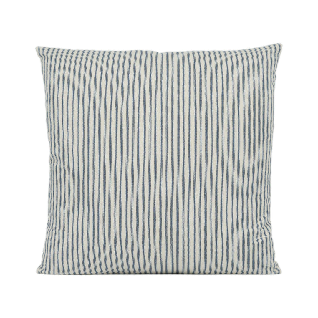 Sanderson - Sutton - Navy - Classic Woven Stripes Cushion Cover - Handmade Throw Pillow Designer Home Décor.